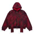 'OX BLOOD RED’ ZIP-UP HOODIE