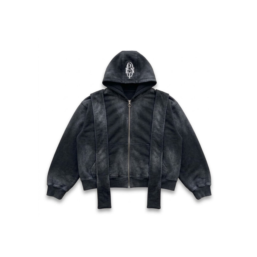 ‘ONYX ASH’ ZIP-UP HOODIE