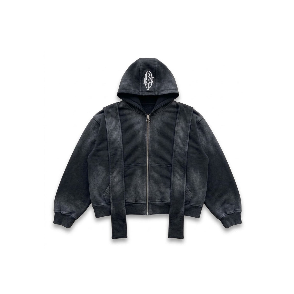‘ONYX ASH’ ZIP-UP HOODIE